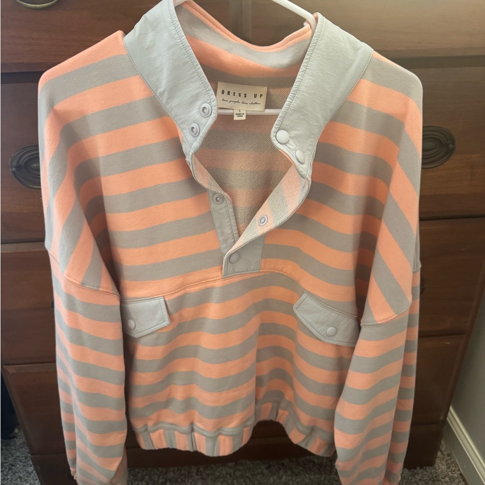 Everyday Put Together Stripe Button Pullover by D… - image 3